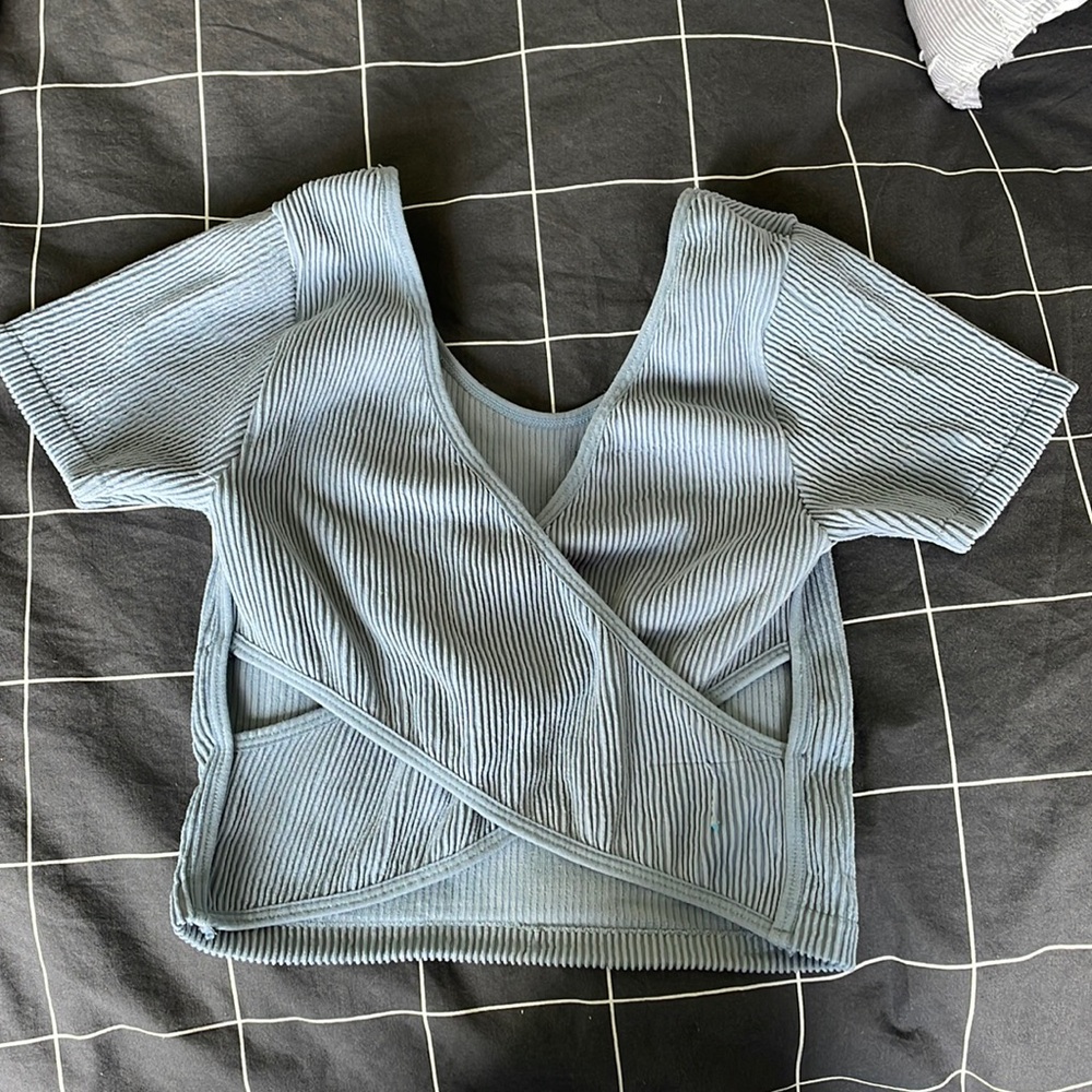 Blue Stretchy Top